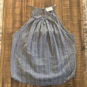 Black Gingham Top